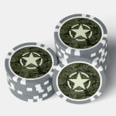 Star Stencil  Graphic Digitale Camo Stijl Poker Chips (Opstapeling)
