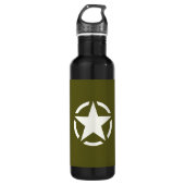 Star Stencil  Khaki Green Waterfles (Voorkant)