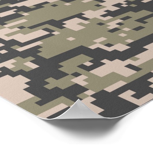 Star Stencil  Label Digital Khaki Style Poster (Hoek)