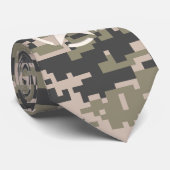 Star Stencil  Label Digital Khaki Style Stropdas (Opgerold)