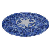 Star Stencil Navy Blue Digital Camo Snijplank (Hoek)