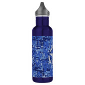 Star Stencil Navy Blue Digital Camo Waterfles (Links)