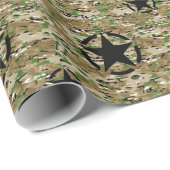 Star Stencil Pattern Cadeaupapier (Rol Hoek)