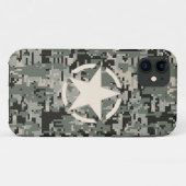 Star Stencil Style Khaki Digital Camouflage Case-Mate iPhone Case (Achterkant (horizontaal))