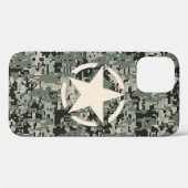 Star Stencil Style Khaki Digital Camouflage Case-Mate iPhone Case (Achterkant (horizontaal))