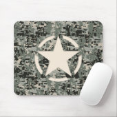Star Stencil Style Khaki Digital Camouflage Muismat (Met muis)
