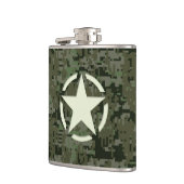 Star Stencil Symbool Digital Camouflage Heupfles (Links)
