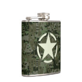 Star Stencil Symbool Digital Camouflage Heupfles (Rechts)