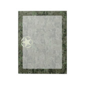 Star Stencil Symbool Digital Camouflage Notitieblok (Linkerzijde)