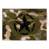 Star Stencil Vintage op Camouflage (Voorkant Horizontaal)