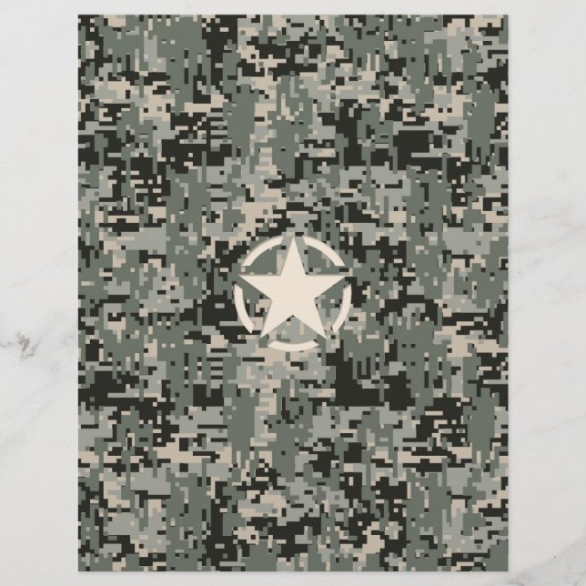 Star Stencil voor digitale camouflage (Voorkant)