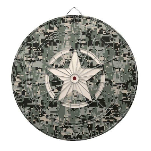 Star Stencil voor digitale camouflage Dartbord (Voorkant)