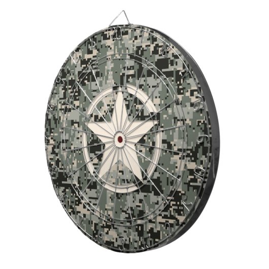 Star Stencil voor digitale camouflage Dartbord (Voorkant Rechts)