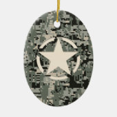 Star Stencil voor digitale camouflage Keramisch Ornament (Voorkant)