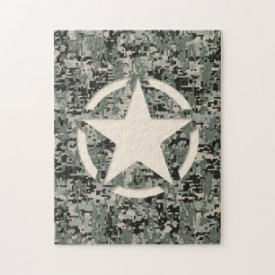 Star Stencil voor digitale camouflage Legpuzzel