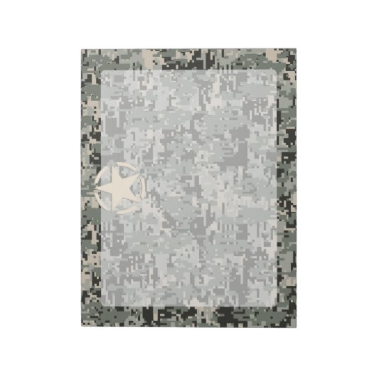 Star Stencil voor digitale camouflage Notitieblok (Linkerzijde)