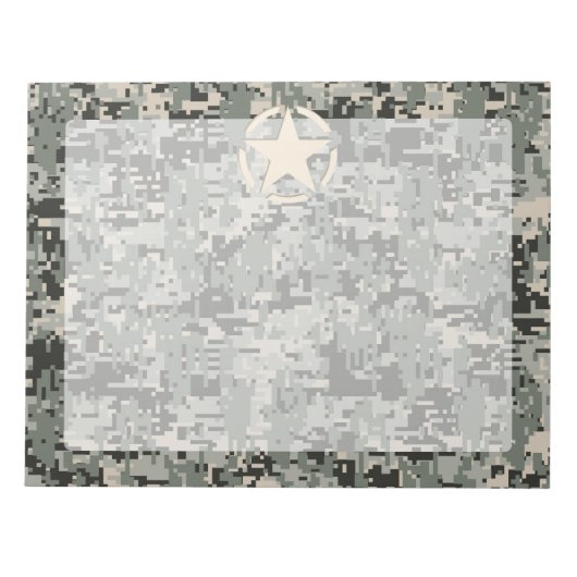 Star Stencil voor digitale camouflage Notitieblok (Voorkant)