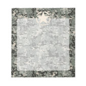 Star Stencil voor digitale camouflage Notitieblok (Voorkant)