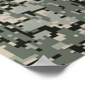 Star Stencil voor digitale camouflage Poster (Hoek)