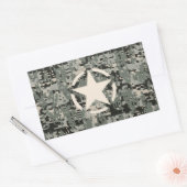 Star Stencil voor digitale camouflage Rechthoekige Sticker (Envelop)