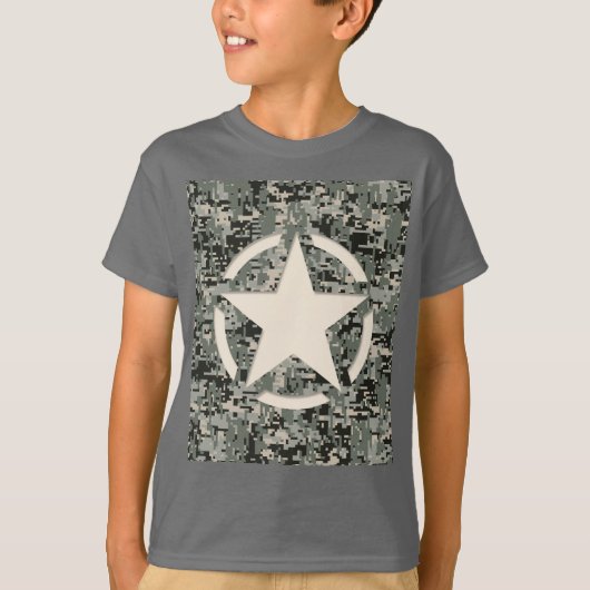 Star Stencil voor digitale camouflage T-shirt (Voorkant)