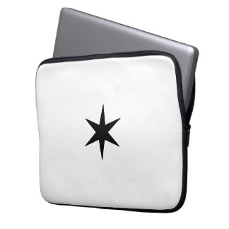 Star Stern black and white Laptop Sleeve