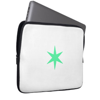 Star Stern neon-green and white Laptop Sleeve
