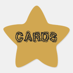Star Sticker Labels-kaarten