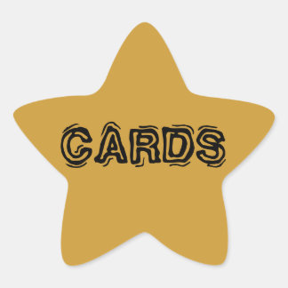 Star Sticker Labels-kaarten