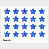 Star Stickers Blue Dalhia (Vel)