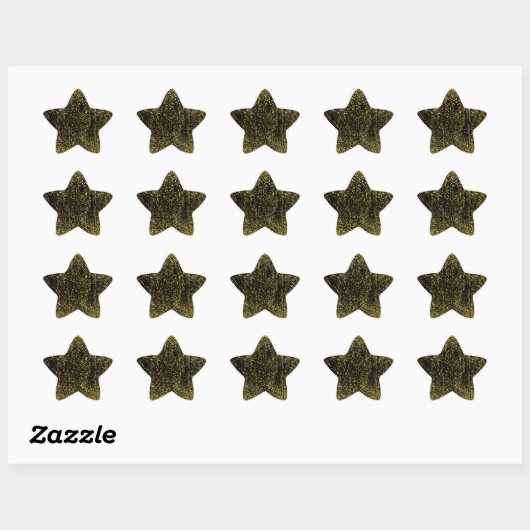 Star Stickers Gold Glitter  (Vel)