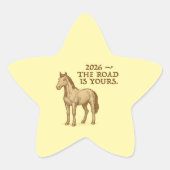 Star Stickers with horse and motivational text (Voorkant)
