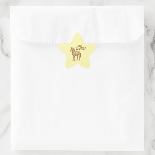 Star Stickers with horse and motivational text (Tas)