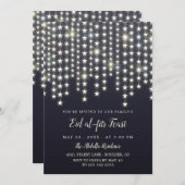 Star String Lights Donkerblauw Eid Feest Kaart (Voorkant / Achterkant)