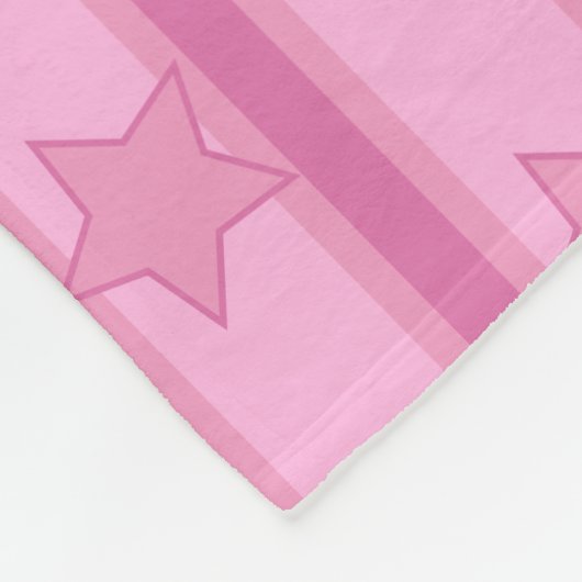 Star Striped Fleece Deken (Hoek)