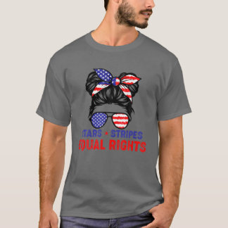 Star Stripes en Equal Rights American Flag 4e van T-shirt