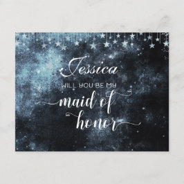 Star Struck Celestial wordt je mijn bruidsmeisje Kaart