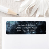 Star Struck Waterverf Bruiloft Retouradres Etiket (Insitu)