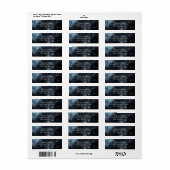 Star Struck Waterverf Bruiloft Retouradres Etiket (Full Sheet)