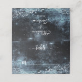 Star Struck Waterverf Galaxy Trouwtafel nummer Plaatskaartje (Buitenkant ongevouwen)