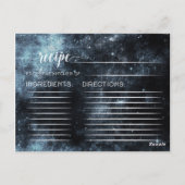 Star Struck Waterverf hemelse bruid recept Kaart (Achterkant)