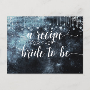 Star Struck Waterverf hemelse bruid recept Kaart