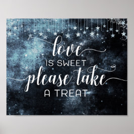Star Struck Waterverf Night Love is Sweet Treat Poster