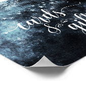 Star Struck Waterverf Night Wedding Cards & Gifts Poster (Hoek)