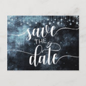 Star Struck Waterverf Sky Wedding Save the Date Aankondigingskaart (Voorkant)