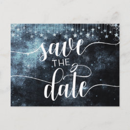 Star Struck Waterverf Sky Wedding Save the Date Aankondigingskaart