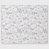 Star Studded Disco Balls Waterverf Cadeaupapier (Vlak)