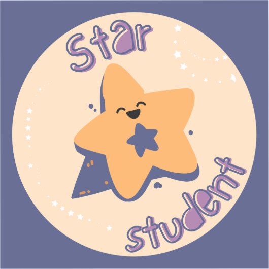 Star Student Sticker (Voorkant)