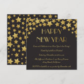 Star Studuitse uitnodiging voor nieuwjaarsfeest (Voorkant / Achterkant)