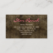 Star Suede Loyalty Card Leopard Brown (Achterkant)